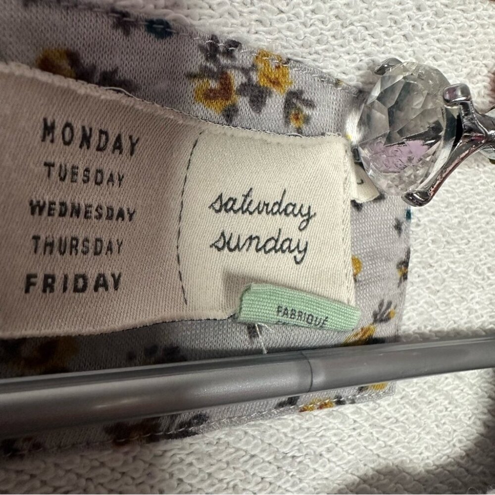 Saturday Sunday Light Gray Jacket comfy sweater zip up grey blazer style coat - Picture 4 of 6